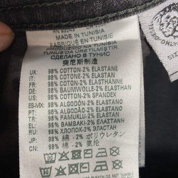 DIESEL Men’s Buster Regular Slim Tapered-Fit Jeans 38 x 32 Dark Gray Wash - Picture 14 of 15